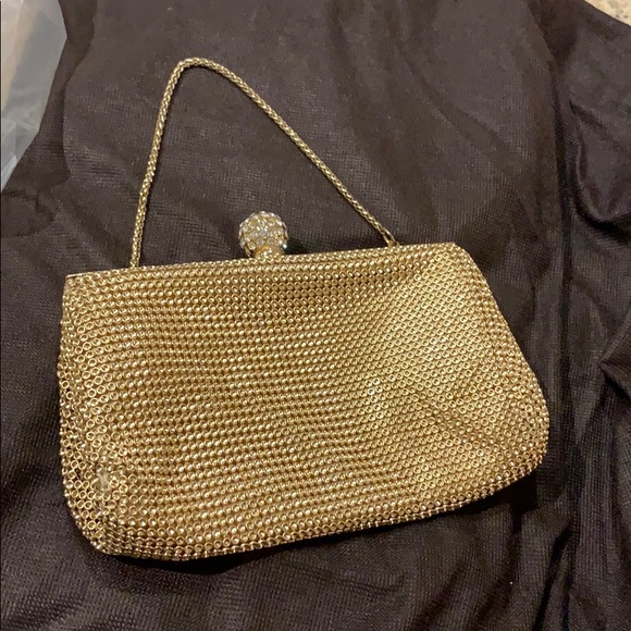 Gold mesh glam clutch - Picture 1 of 3